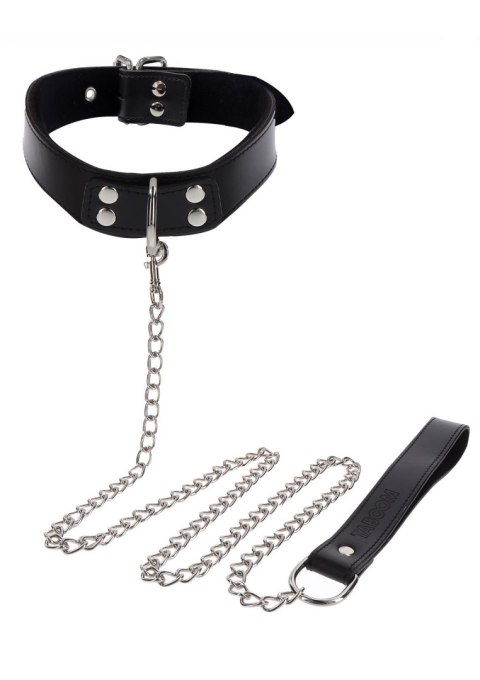 Elegant Collar and Chain Leash Black Elegant Collar and Chain Leash Black
