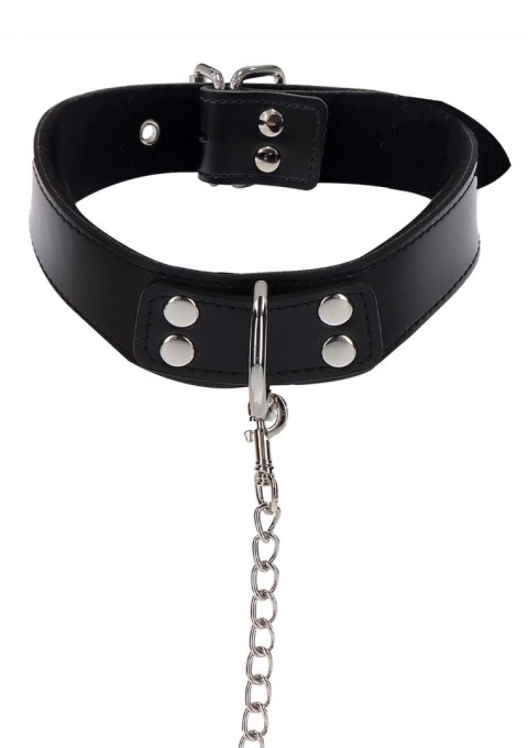 Elegant Collar and Chain Leash Black Elegant Collar and Chain Leash Black