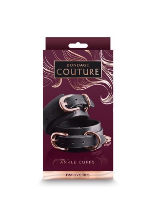 Bondage Couture Ankle Cuffs Black