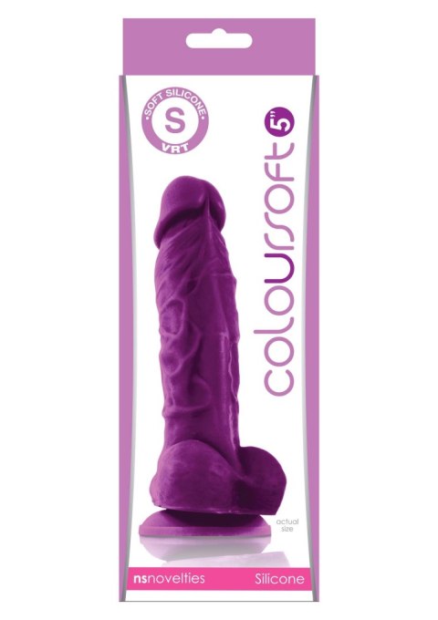 ColourSoft 5 Inch Soft Dildo Purple ColourSoft 5 Inch Soft Dildo Purple