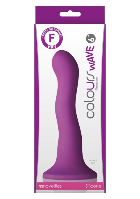 Colours Wave 6Inch Dildo Purple Colours Wave 6Inch Dildo Purple