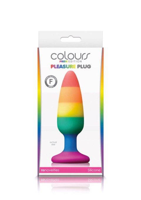 Pleasure Plug Rainbow Medium Multicolor Pleasure Plug Rainbow Medium Multicolor