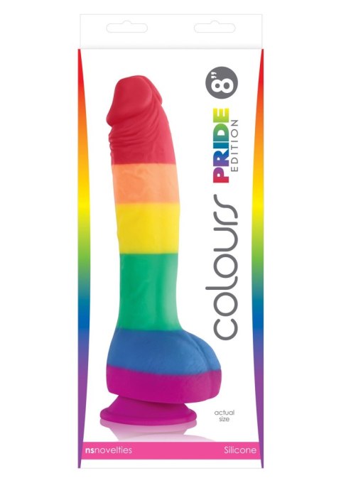 Pride Edition 8 inch Dildo Multicolor Pride Edition 8 inch Dildo Multicolor