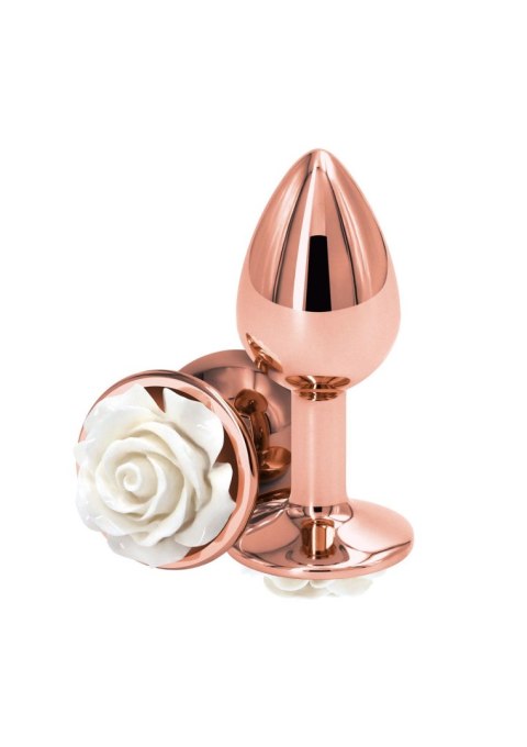 Rose Buttplug Small White Rose Buttplug Small White