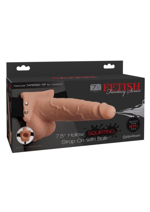 7.5in Hollow Squirting StrapOn Light skin tone 7.5in Hollow Squirting StrapOn Light skin tone