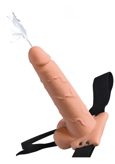7.5in Hollow Squirting StrapOn Light skin tone 7.5in Hollow Squirting StrapOn Light skin tone