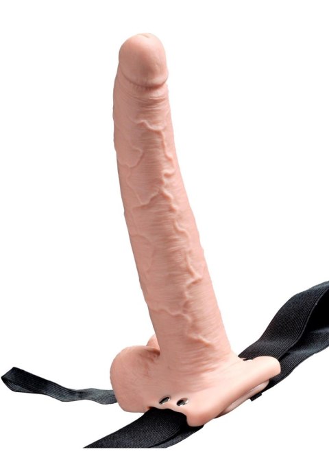 9inch Hollow Recharge Strap On Light skin tone 9inch Hollow Recharge Strap On Light skin tone