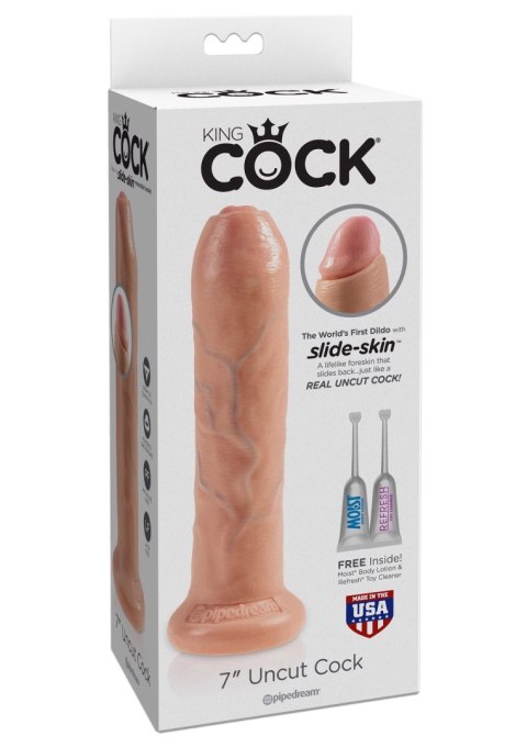 Cock 7 Inch Uncut Light skin tone Cock 7 Inch Uncut Light skin tone