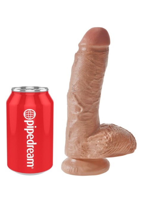 Cock 8 Inch With Balls Caramel skin tone Cock 8 Inch With Balls Caramel skin tone