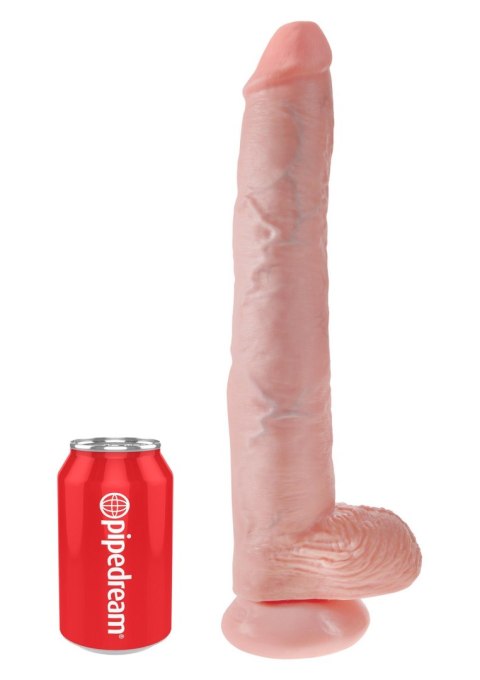 King Cock 14Inch With Balls Light skin tone King Cock 14Inch With Balls Light skin tone