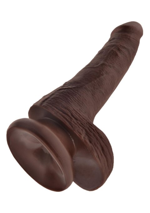 King Cock 6' Cock With Balls Brown skin tone King Cock 6' Cock With Balls Brown skin tone