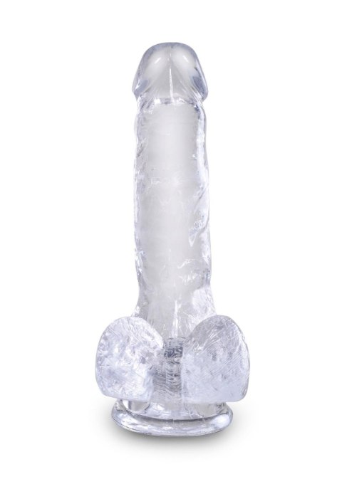 King Cock 6 Inch Cock w Balls Transparent King Cock 6 Inch Cock w Balls Transparent