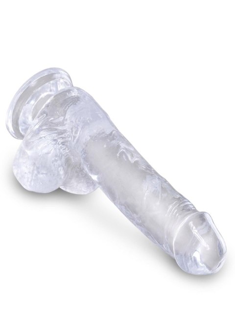 King Cock 6 Inch Cock w Balls Transparent King Cock 6 Inch Cock w Balls Transparent