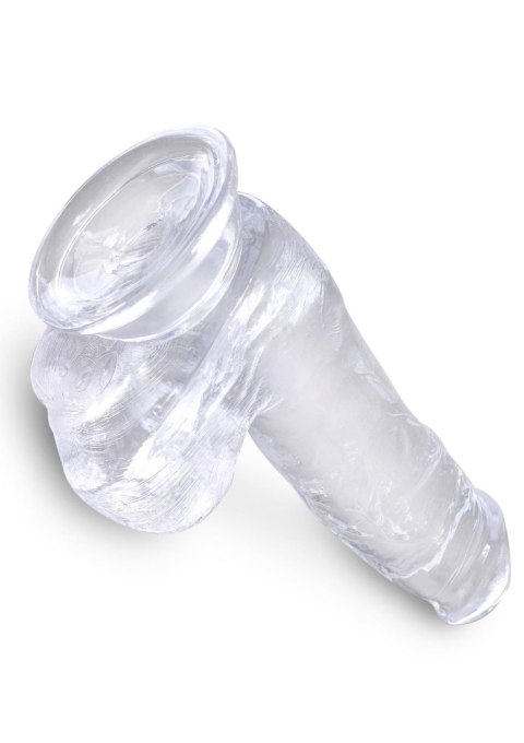 King Cock 6 Inch Cock w Balls Transparent King Cock 6 Inch Cock w Balls Transparent
