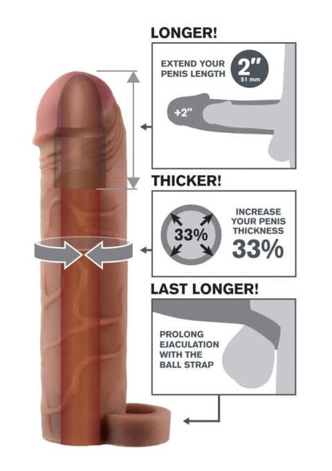 Perfect 2 Inch With Ball Strap Brown skin tone Perfect 2 Inch With Ball Strap Brown skin tone