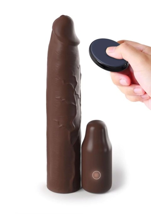 Sleeve 9 In + 3 In Plug Remote Brown skin tone Sleeve 9 In + 3 In Plug Remote Brown skin tone
