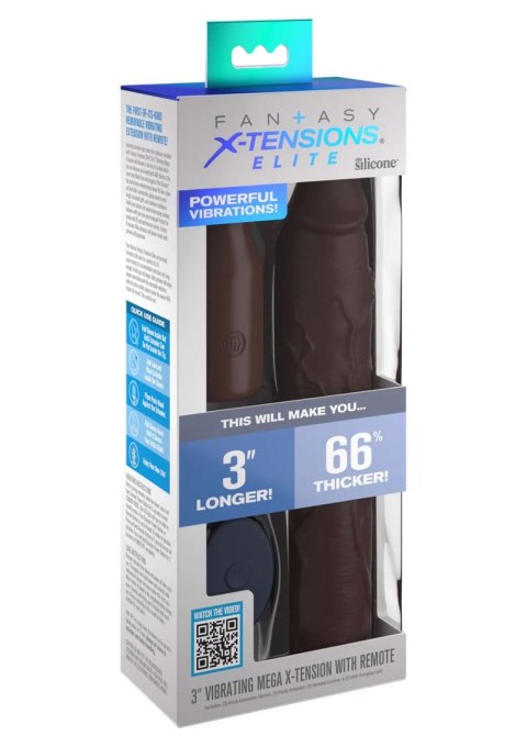 Sleeve 9 In + 3 In Plug Remote Brown skin tone Sleeve 9 In + 3 In Plug Remote Brown skin tone