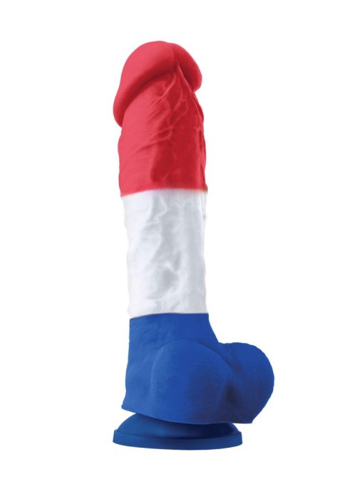 Tricolor Dildo 8 Inch Multicolor Tricolor Dildo 8 Inch Multicolor