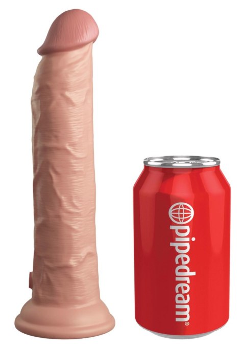 9 Inch 2Density Vibrating Cock Light skin tone