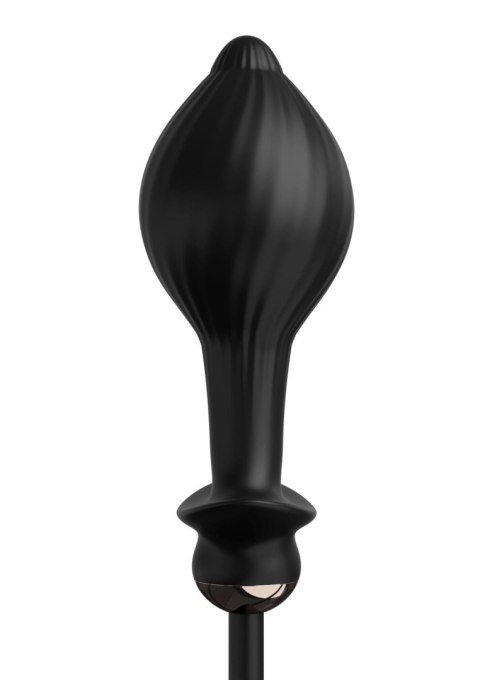 Auto Throb Inflatable Plug Black