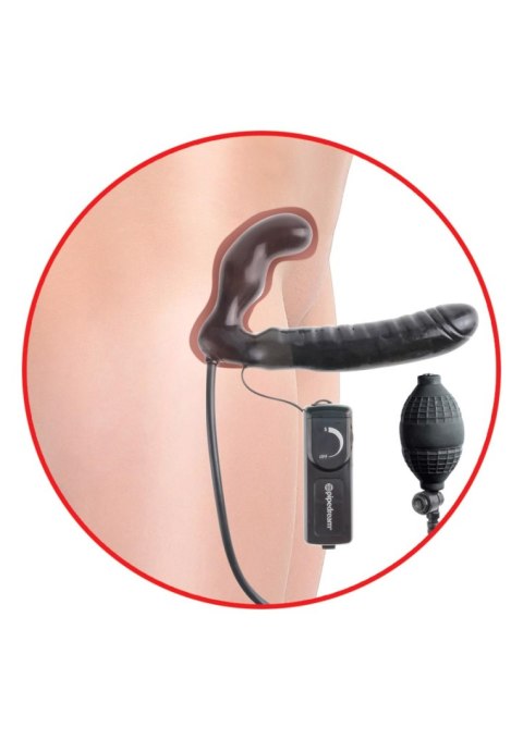 Vibrating Strapless Strap-On Black Vibrating Strapless Strap-On Black