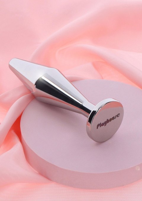 Massive Steel Butt Plug - L Silver