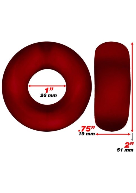 Stiffy 2-pack bulge Cockrings Red Stiffy 2-pack bulge Cockrings Red