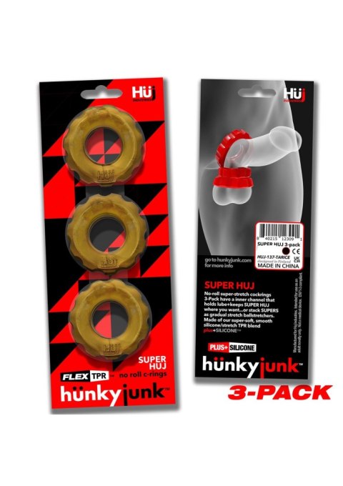 Super Huj C-Ring 3-pack Gold Super Huj C-Ring 3-pack Gold