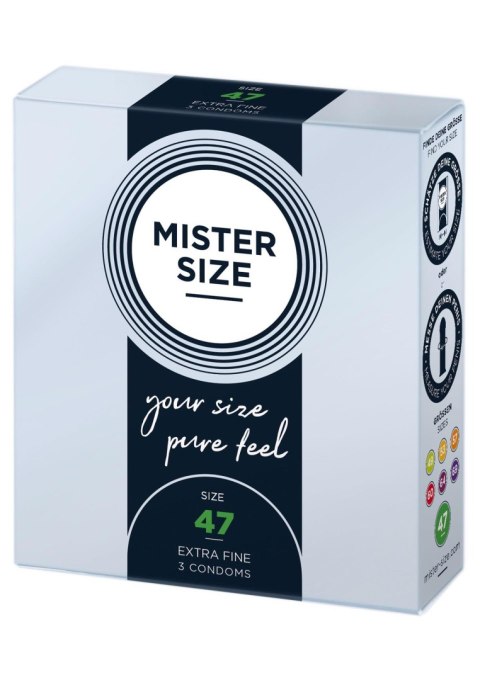 MISTER SIZE 47mm Condoms 3pcs Natural MISTER SIZE 47mm Condoms 3pcs Natural
