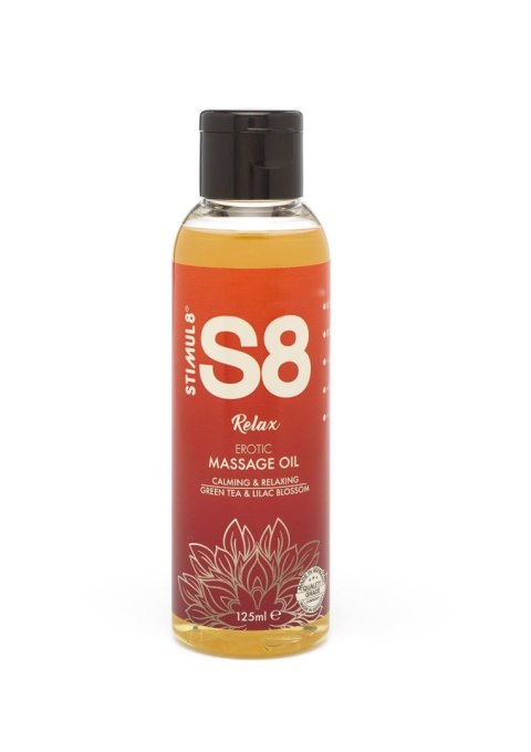 S8 Massage Oil 125ml Green Tea & Lilac Blossom S8 Massage Oil 125ml Green Tea & Lilac Blossom
