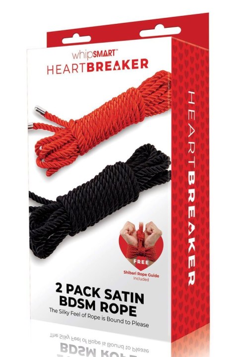 HEARTBREAKER SILKY BONDAGE ROPE 2 PACK HEARTBREAKER SILKY BONDAGE ROPE 2 PACK