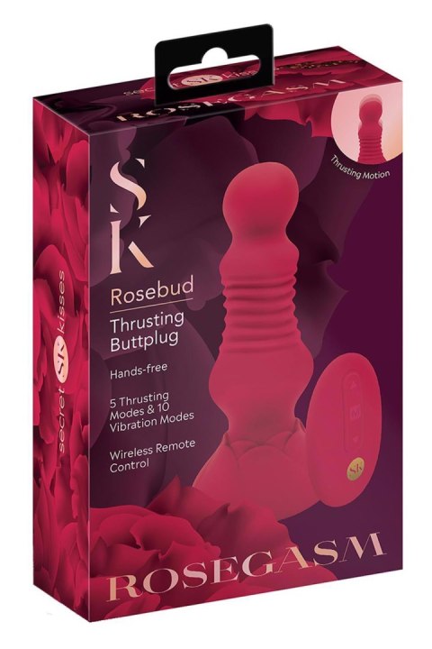 SECRET KISSES REMOTE THRUSTING ROSEBUD BUTTPLUG SECRET KISSES REMOTE THRUSTING ROSEBUD BUTTPLUG