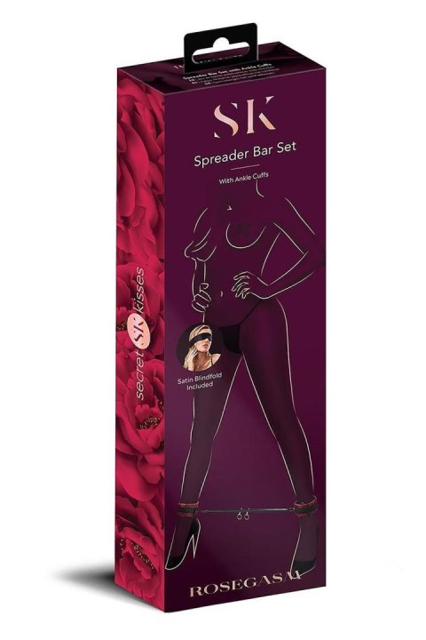 SECRET KISSES ROSEGASM SPREADER BAR SET WITH ANKLE CUFFS SECRET KISSES ROSEGASM SPREADER BAR SET WITH ANKLE CUFFS