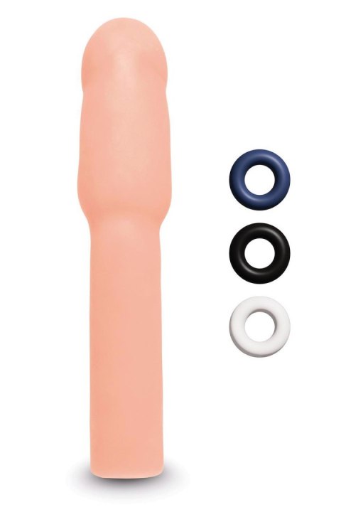 SIZE UP 4 INCH EXTRA REALISTIC PENIS EXTENDER -FLESH SIZE UP 4 INCH EXTRA REALISTIC PENIS EXTENDER -FLESH
