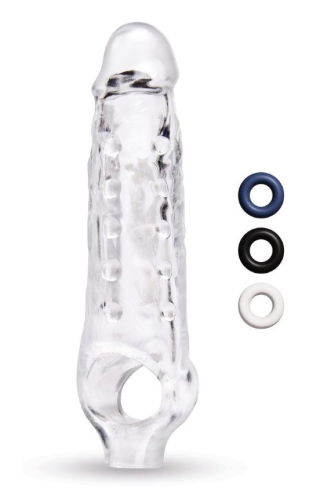 SIZE UP CLEAR VIEW STUDDED PENIS EXTENDER WITH BALL LOOP SIZE UP CLEAR VIEW STUDDED PENIS EXTENDER WITH BALL LOOP