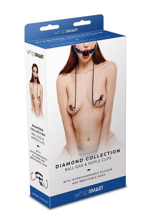 WHIPSMART DIAMOND BALL GAG W NIPPLE CLIP WHIPSMART DIAMOND BALL GAG W NIPPLE CLIP
