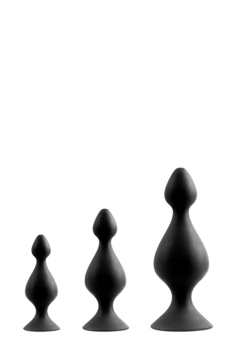 Zestaw-MENZSTUFF 3-PIECE ANAL PAWN SET BLACK Zestaw-MENZSTUFF 3-PIECE ANAL PAWN SET BLACK