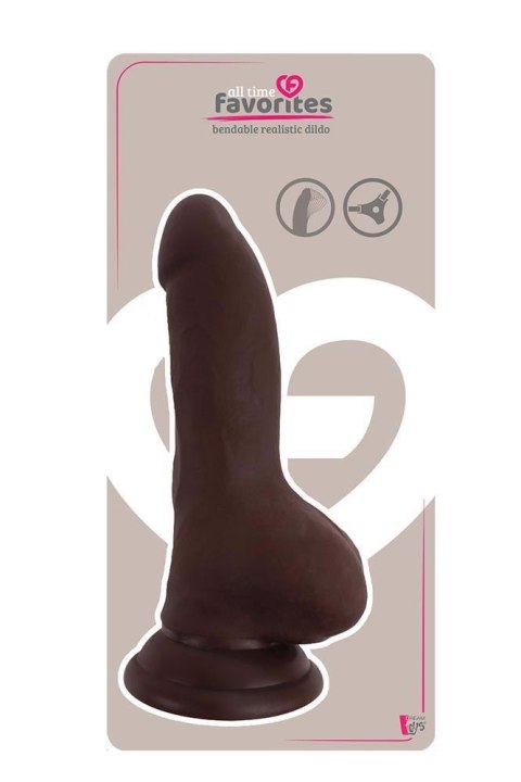 ALL TIME FAVORITES BENDABLE DILDO BROWN ALL TIME FAVORITES BENDABLE DILDO BROWN