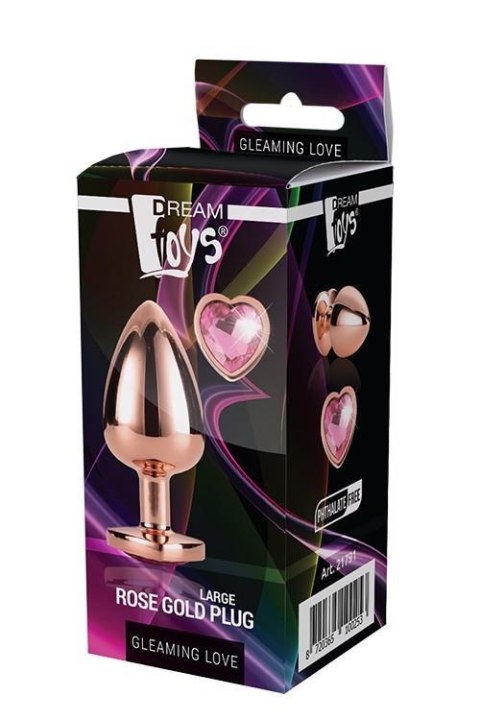 GLEAMING LOVE ROSE GOLD PLUG LARGE GLEAMING LOVE ROSE GOLD PLUG LARGE