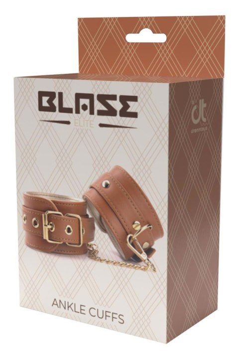 BLAZE ELITE ANKLE CUFFS COGNAC VEGAN LEATHER BLAZE ELITE ANKLE CUFFS COGNAC VEGAN LEATHER