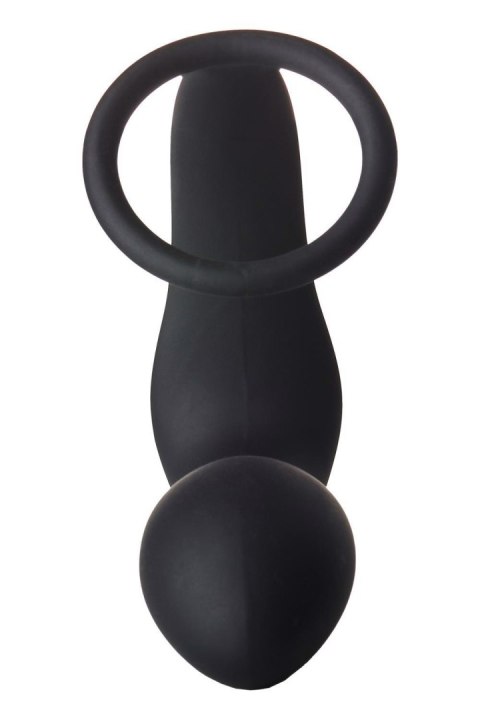 FANTASSTIC VIBRATING ANAL PLUG WITH COCKRING BLACK FANTASSTIC VIBRATING ANAL PLUG WITH COCKRING BLACK