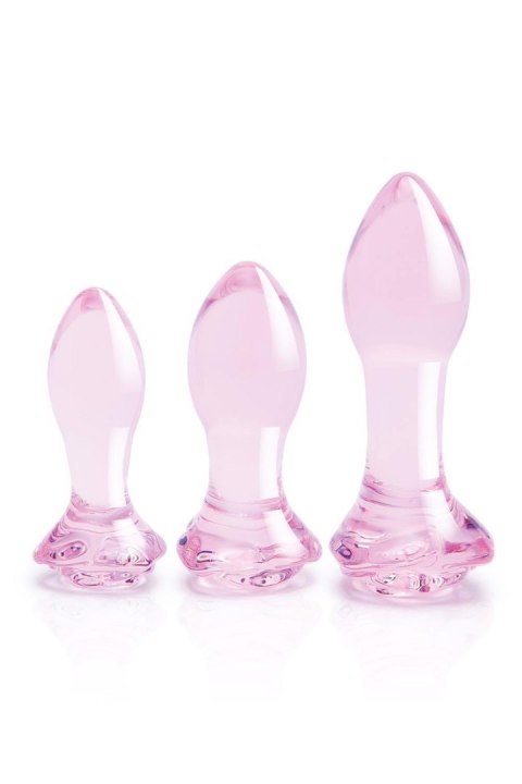 GLAZE GLASS ROSEBUD ANAL TRANING SET GLAZE GLASS ROSEBUD ANAL TRANING SET