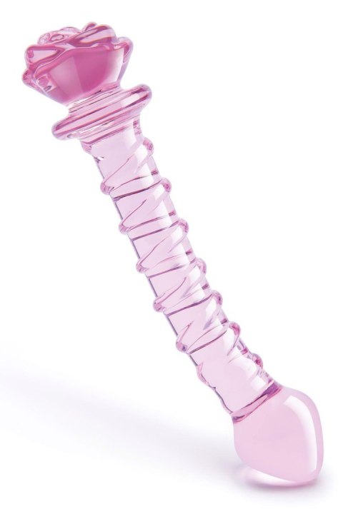 GLAZE GLASS ROSEBUD SPIRAL G-SPOT DILDO GLAZE GLASS ROSEBUD SPIRAL G-SPOT DILDO
