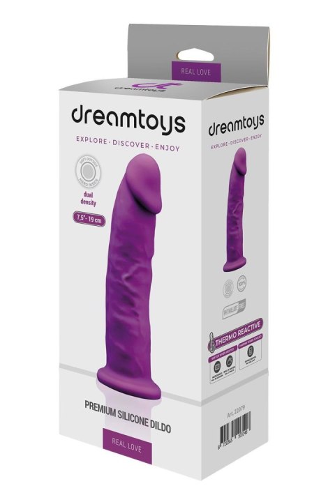 REAL LOVE DILDO 7.5INCH PURPLE REAL LOVE DILDO 7.5INCH PURPLE