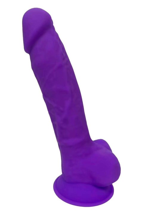 REAL LOVE DILDO WITH BALLS 7INCH PURPLE REAL LOVE DILDO WITH BALLS 7INCH PURPLE