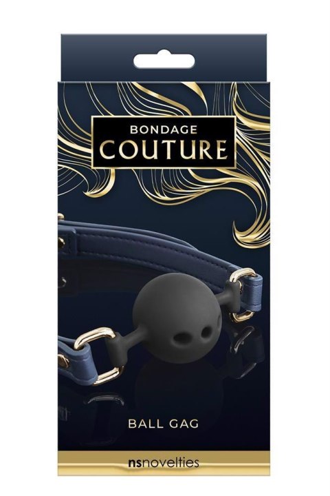 BONDAGE COUTURE BALL GAG BLUE BONDAGE COUTURE BALL GAG BLUE