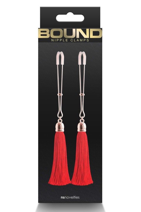 BOUND NIPPLE CLAMPS T1 RED BOUND NIPPLE CLAMPS T1 RED