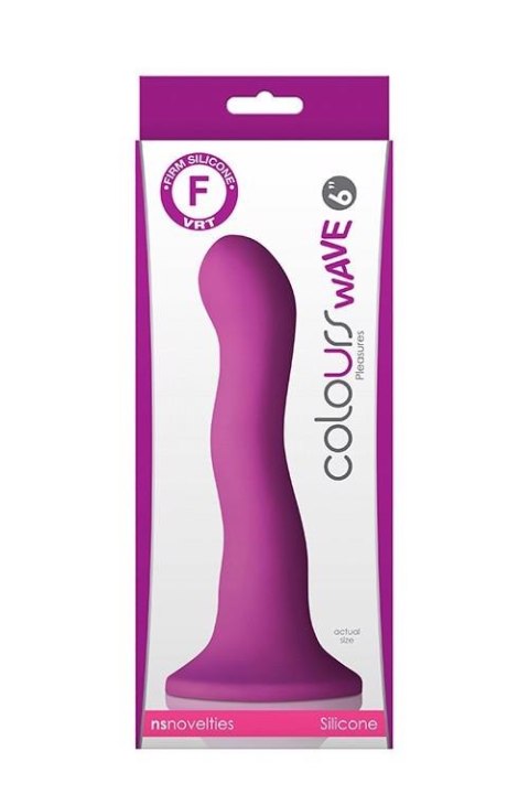COLOURS WAVE 6INCH DILDO PURPLE COLOURS WAVE 6INCH DILDO PURPLE