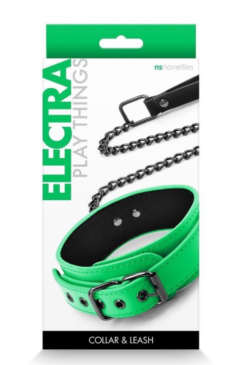 ELECTRA COLLAR & LEASH GREEN ELECTRA COLLAR & LEASH GREEN