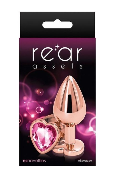 REAR ASSETS ROSE GOLD HEART M PINK REAR ASSETS ROSE GOLD HEART M PINK